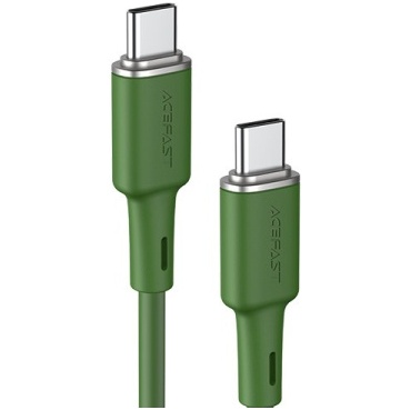 Cablu Acefast USB Tip C - USB Tip C 1,2m, 60W (20V / 3A) Verde (C2-03 Verde Oliver)  C2-03-C-C OLIVER GREEN
